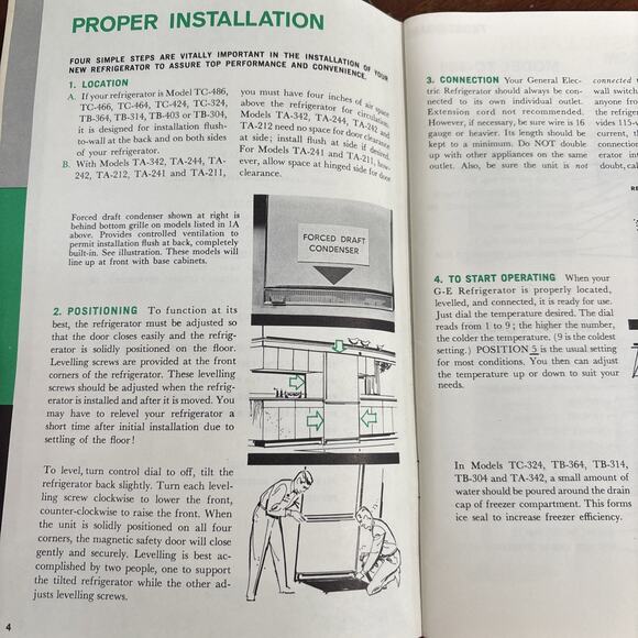 Vintage General Electric Refrigerator Owners Manual Users Guide GE Fridge - Picture 4 of 5